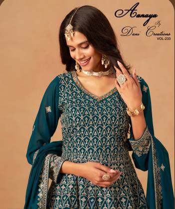 AANAYA VOL - 233 BY DANI CREATION GEORGETTE DESIGNER SALWAR SUIT WHOLESALER IN INDIA